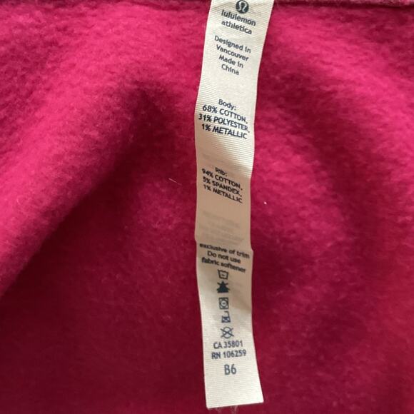 Lululemon Scuba Hoodie *Stretch (Lined Hood) Power Pink SIZE 10 - Picture 3 of 10